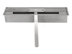 Lareira de canto a bioetanol piso de canto biolareira FORD Branco L110 x D63 x H102