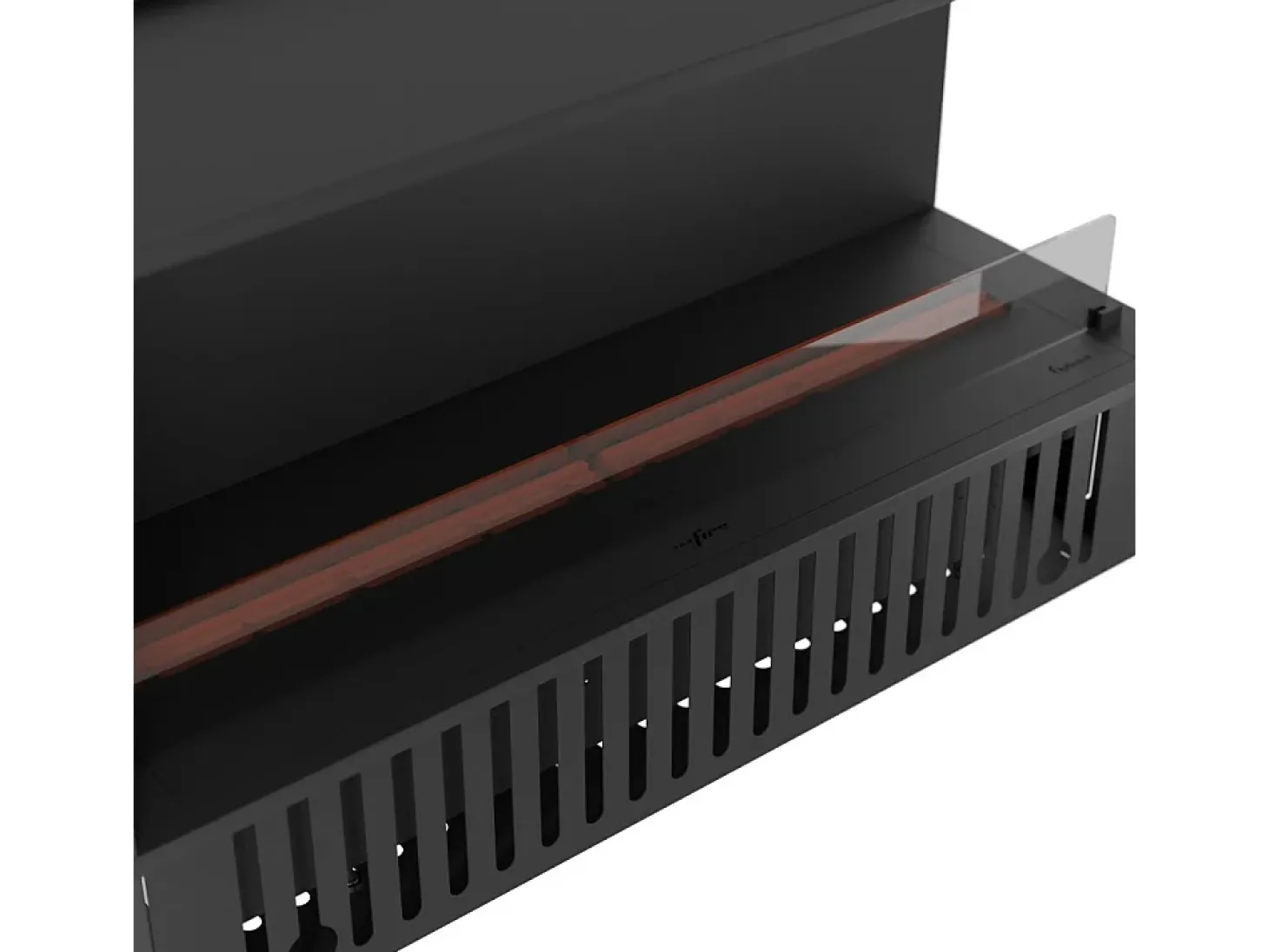 Lareira de embutir Corner R1200 a vapor com chama multicolorida, efeito 3D e controle por aplicativo, tanque de 2,4 l - 120 cm