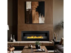 Lareira de parede a bioetanol bio lareira 120x40 SIENA 120 Preto