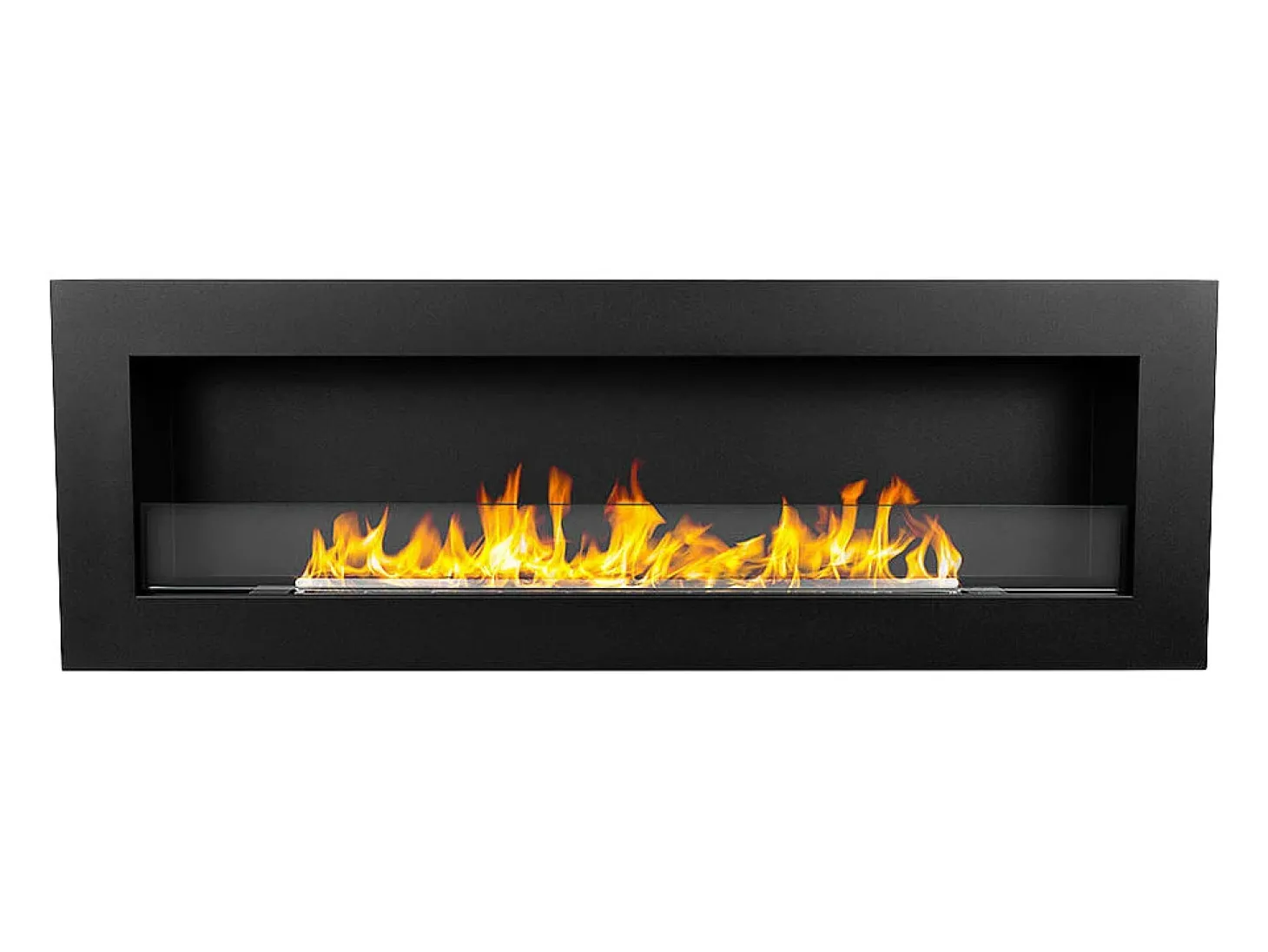 Lareira de parede a bioetanol bio lareira 120x40 SIENA 120 Preto