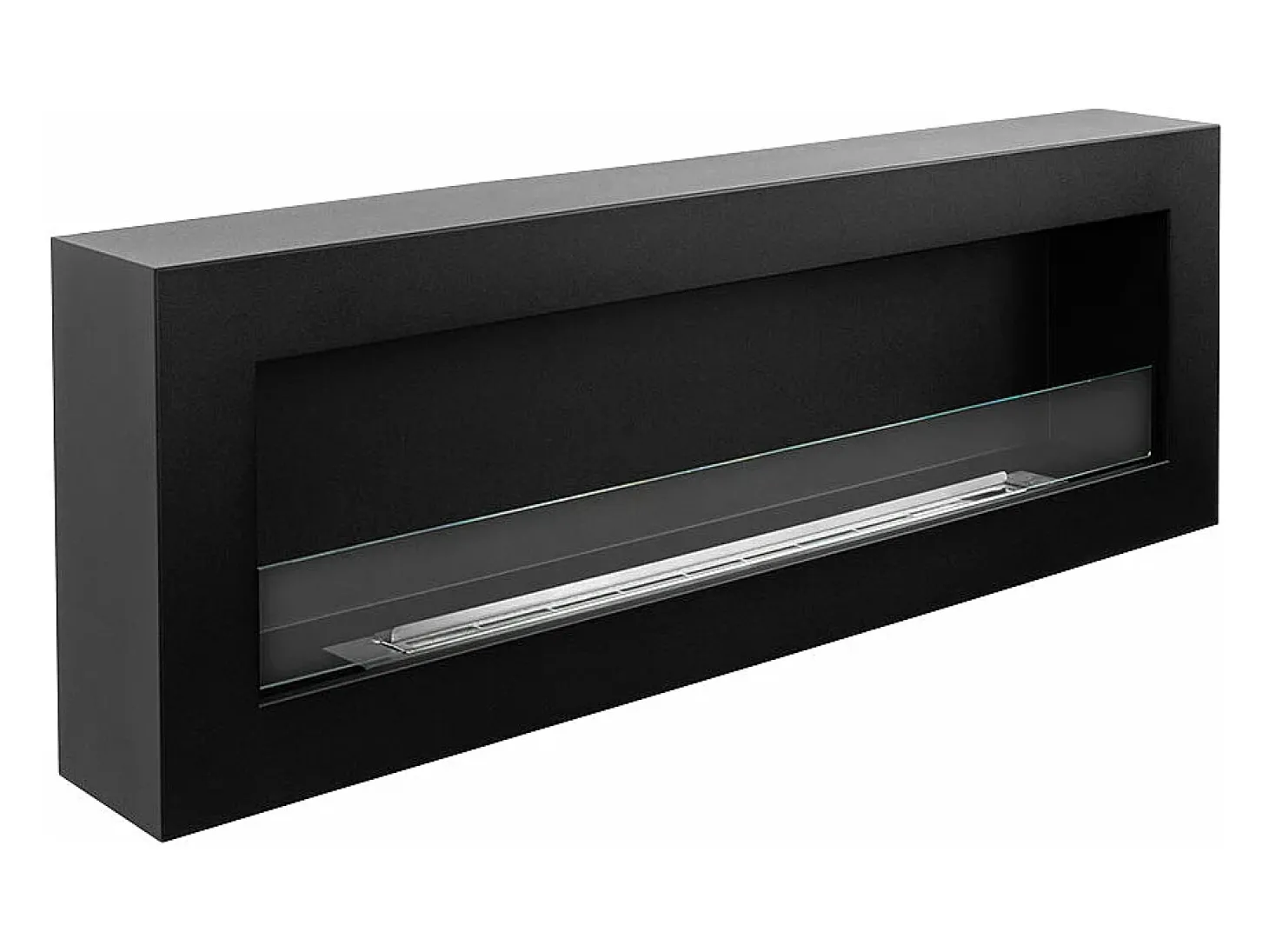 Lareira de parede a bioetanol bio lareira 120x40 SIENA 120 Preto