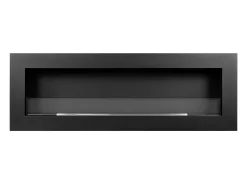 Lareira de parede a bioetanol bio lareira 120x40 SIENA 120 Preto