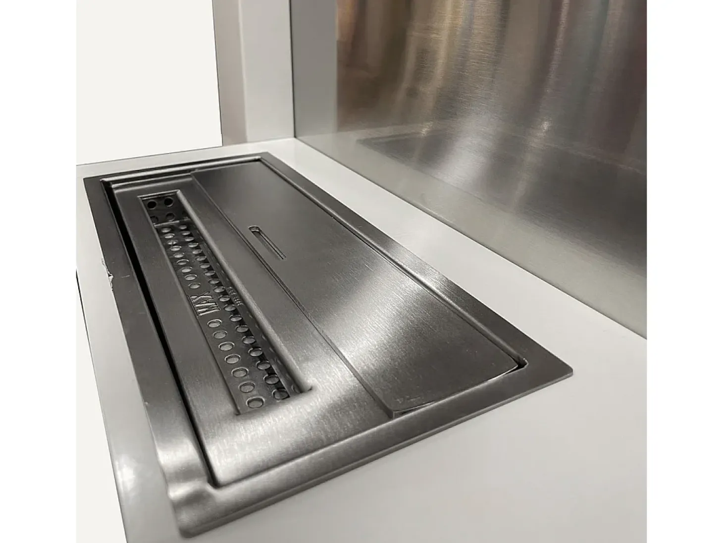 Lareira de parede a bioetanol VIENNA Branco L65 x H75 x D23