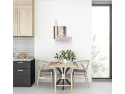 Lareira de parede a bioetanol VIENNA Branco L65 x H75 x D23