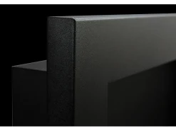 Lareira de parede ou embutida a bioetanol Livorno Nero L 90 x D 12 x H 40 com vidro