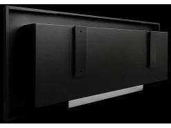 Lareira de parede ou embutida a bioetanol Livorno Nero L 90 x D 12 x H 40 com vidro