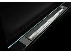 Lareira de parede ou embutida a bioetanol Livorno Nero L 90 x D 12 x H 40 com vidro
