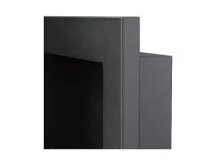 Lareira de parede ou embutida a bioetanol Lucca Nero L 90 x D 12 x H 40