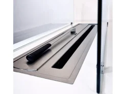 Lareira de piso a bioetanol para interior e exterior CARAVAGGIO Branco L100xD40xH40 cm