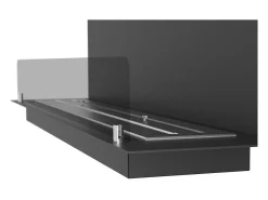 Lareira Design Integrada a Bioetanol C1200 V.1 com Vidro Aberto em 3 Lados Queimador de 3 Litros