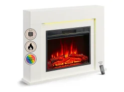 Lareira elétrica BALDERIA Finn Design - Lareira de pé - Branco