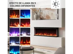 Lareira elétrica BALDERIA Orson 50 - Lareira embutida - Preto