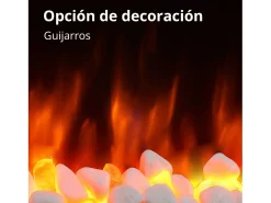 Lareira elétrica BALDERIA Enjo - Lareira de parede, aquecimento 2000 W - Branco