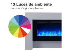 Lareira elétrica BALDERIA Zeus - Lareira de chão, aquecimento 2000 W - Aspecto betão