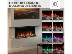 Lareira elétrica BALDERIA Athena smart 36 - Lareira embutida - Preto