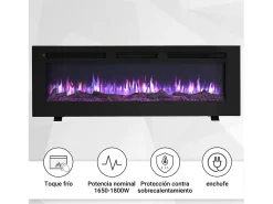 Lareira elétrica BALDERIA Leif 50 - 3 em 1 - preta