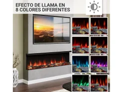 Lareira elétrica BALDERIA Athena smart 60 - Lareira embutida - Preto