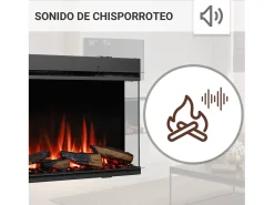 Lareira elétrica BALDERIA Athena smart 60 - Lareira embutida - Preto