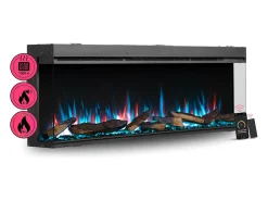 Lareira elétrica BALDERIA Athena smart 60 - Lareira embutida - Preto