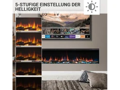 Lareira elétrica BALDERIA Athena smart 72 - Lareira embutida - Preta