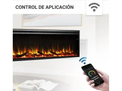 Lareira elétrica BALDERIA Atalanta 72 - Lareira embutida - Preto