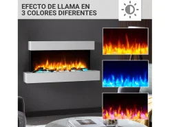 Lareira elétrica BALDERIA Ignis - Lareira de parede - Branca