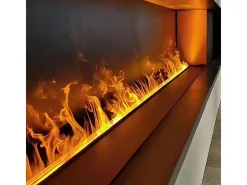 Lareira elétrica com queimador de inserção embutido APP vapor de água 3D 75 PRO-LINE