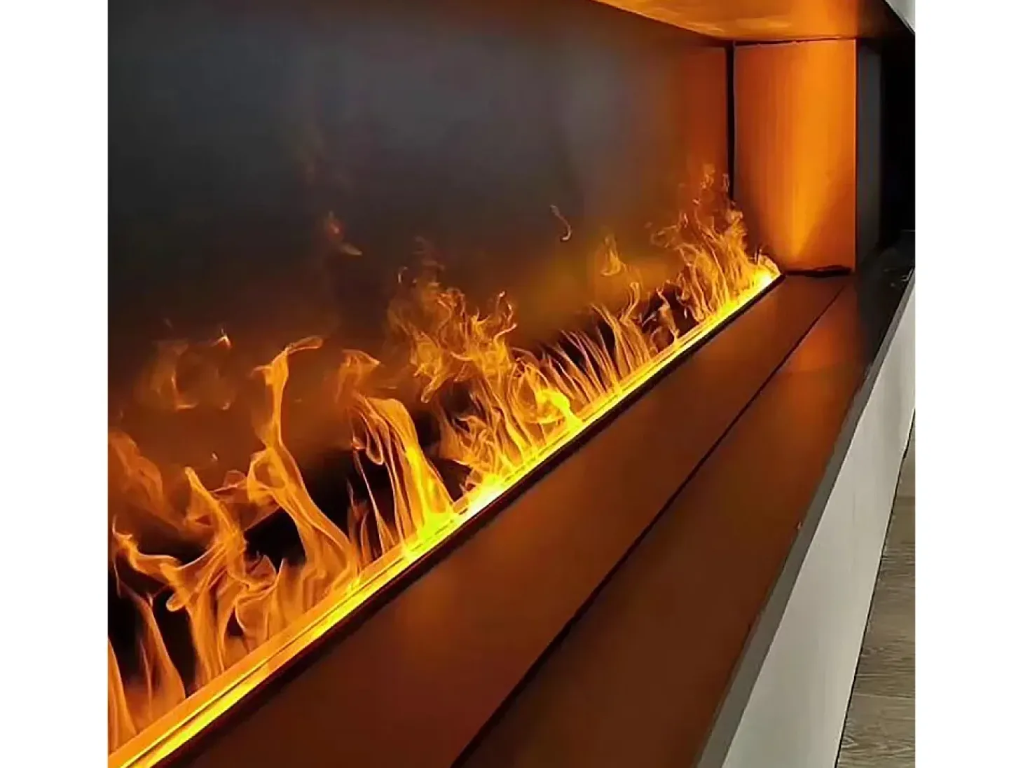 Lareira elétrica com queimador de inserção embutido APP vapor de água 3D 75 PRO-LINE