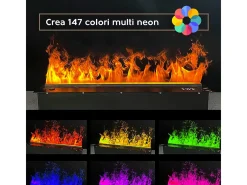 Lareira elétrica com vapor de água 3D APP queimador de inserção embutido 100 PRO-LINE
