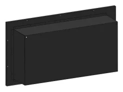 Lareira embutida a bioetanol Frame 900 SimpleFire com vidro preto