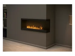 Lareira embutida a bioetanol Corner 1200 Right SimpleFire com vidro