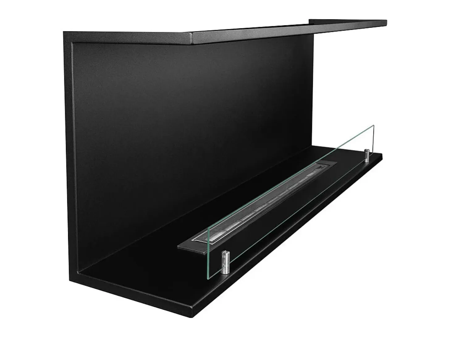 Lareira embutida a bioetanol Biolareira tripla com 3 lados abertos 120x50 TREVI 120