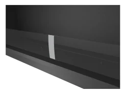 Lareira embutida a bioetanol Inside Black 1500 - Preto fosco, com vidro, queimador de 5L, design moderno