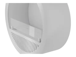 Lareira embutida a bioetanol Incyrcle Inside - Biolareira de parede com design redondo d.70cm branca