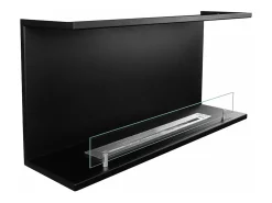 Lareira embutida a bioetanol Biolareira tripla com 3 lados abertos 90x45 TREVI 90