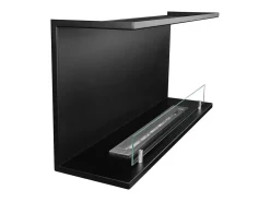 Lareira embutida a bioetanol Biolareira tripla com 3 lados abertos 90x45 TREVI 90