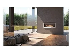 Lareira embutida a bioetanol Frame 1200 SimpleFire com vidro preto
