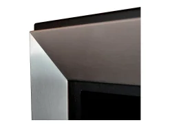 Lareira embutida a bioetanol Frame 1200 SimpleFire com vidro preto