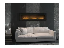 Lareira embutida a bioetanol Frame 1800 SimpleFire com vidro branco