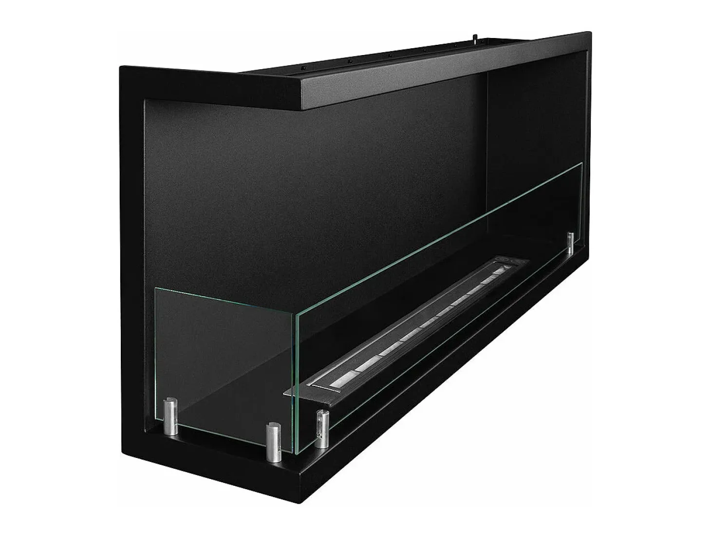Lareira embutida a bioetanol biofireplace de canto 120x45 SUTRI 120 SX