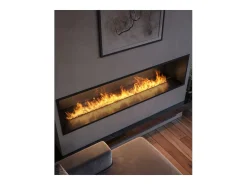 Lareira embutida a vapor Invapo Inside 1800 - Chama multicolorida, efeito 3D e controle por aplicativo, tanque de 3,6 l - 183 cm