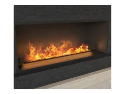 Lareira embutida a vapor Inside U 1200 com chama multicolorida, efeito 3D e controle por aplicativo, tanque de 2,4 l - 120 cm