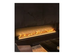 Lareira embutida a vapor Inside C2200 com chama multicolorida, efeito 3D e controle por aplicativo, tanque de 4,8 l - 220 cm