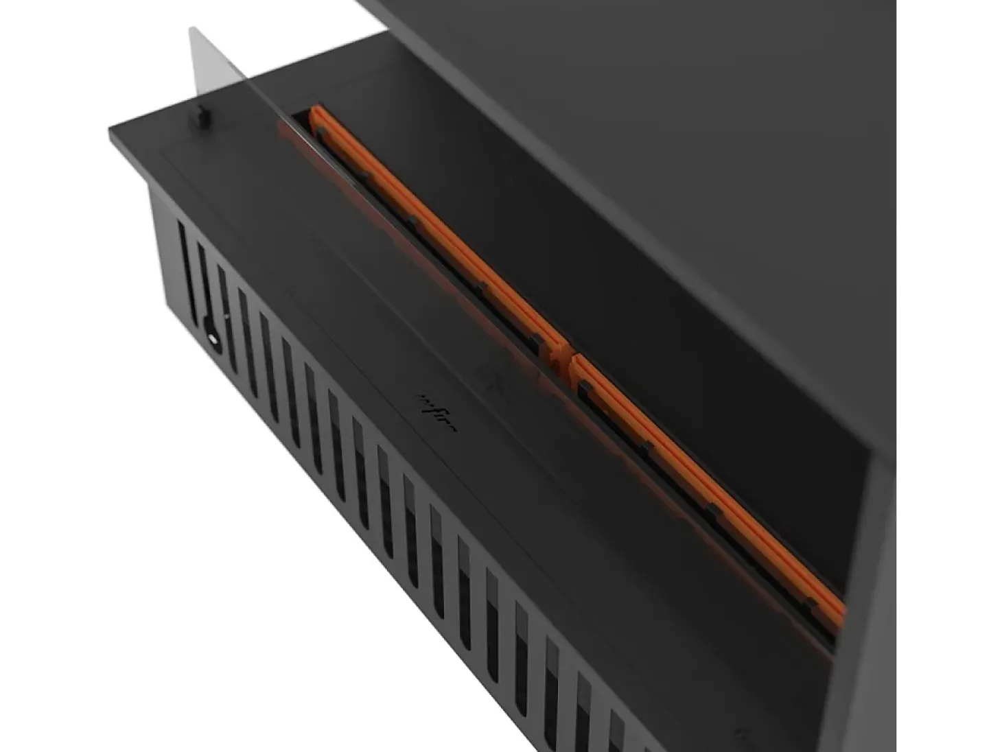 Lareira embutida a vapor Corner L1200 com chama multicolorida, efeito 3D e controle por aplicativo, tanque de 2,4 l - recarga automática de 120 cm