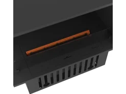 Lareira embutida a vapor de água Corner L800 com chama multicolorida, efeito 3D e controle por aplicativo, tanque de 1,2 l - 80 cm