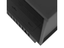 Lareira embutida a vapor de água Corner L800 com chama multicolorida, efeito 3D e controle por aplicativo, tanque de 1,2 l - 80 cm