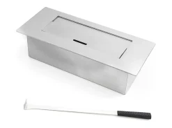 Lareira embutida de parede a bioetanol PECHINO W90 x H55 x P17