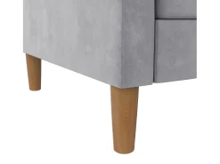 Lilly | Sofá-cama com arrumação Cinzento claro