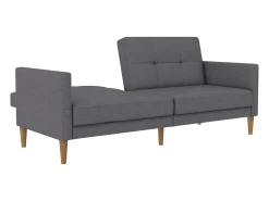 Lilly | Sofá-cama de 3 lugares Cinzento claro