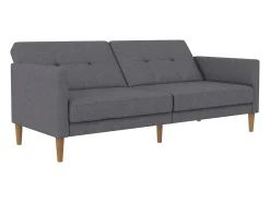 Lilly | Sofá-cama de 3 lugares Cinzento claro